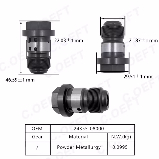 Auto Parts Diesel Fuel Injector High Pressure Common Rail Scv Valve Suction Control Valve for Toyota 04226
